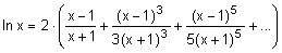 Berechnung ln x