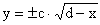 +-c*sqrt(d-x)